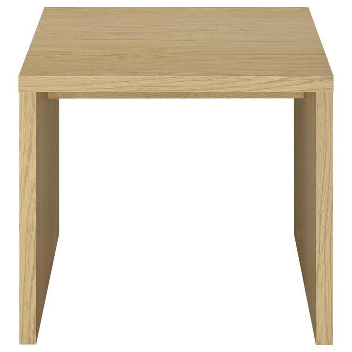 Canoga - 2 Piece Lift Top Cocktail Coffee Table Set - Light Oak Table Set modern furniture Contempo Furniture