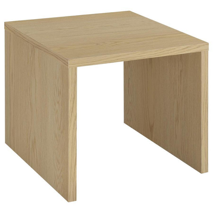Canoga - 3 Piece Lift Top Cocktail Coffee Table Set - Light Oak Table Set modern furniture Contempo Furniture