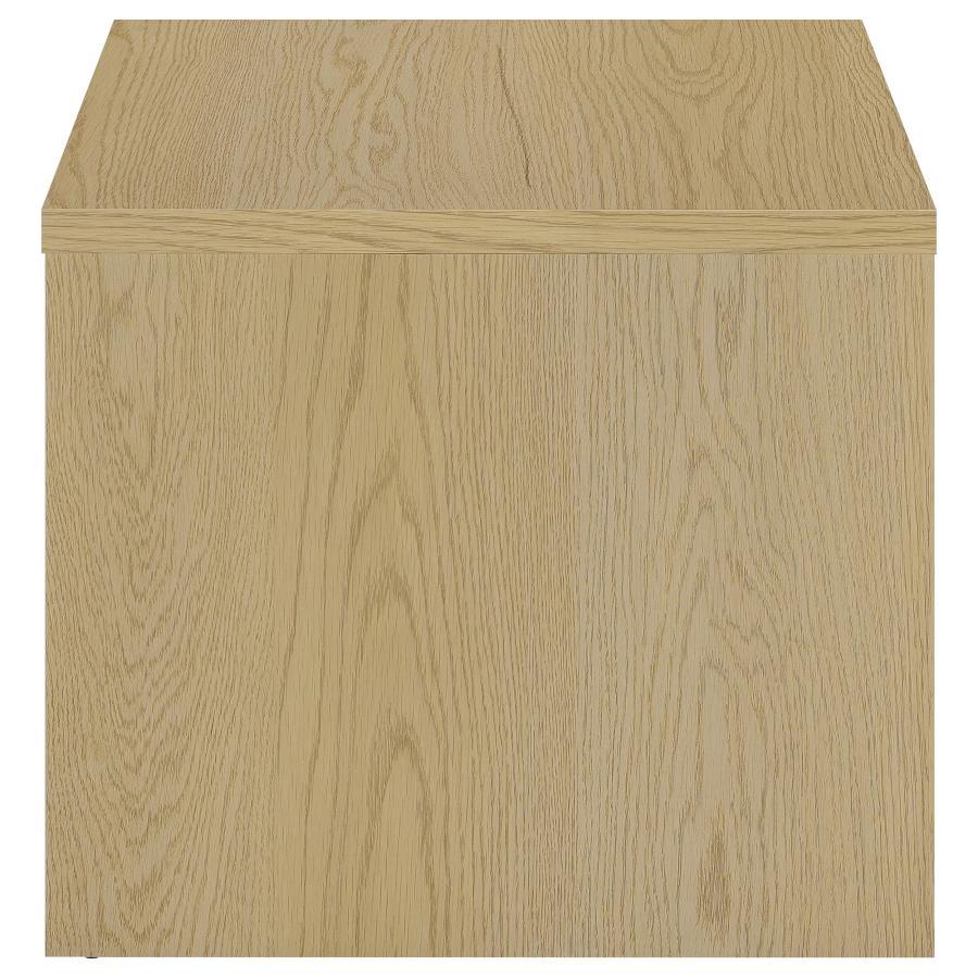 Canoga - Engineered Wood Accent Side End Table - Light Oak End Table modern furniture Contempo Furniture
