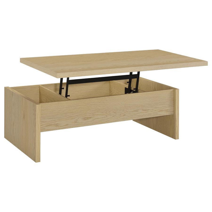 Canoga - Engineered Wood Lift Top Coffee Table - Light Oak Coffee Table modern furniture Contempo Furniture