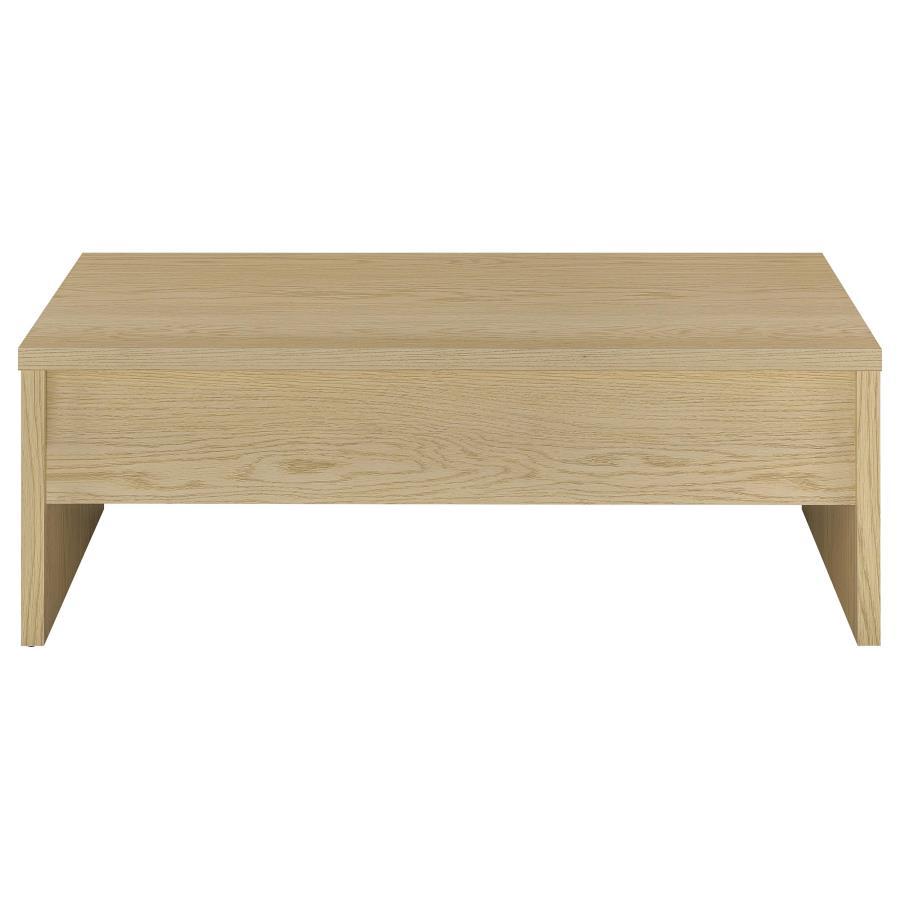 Canoga - Engineered Wood Lift Top Coffee Table - Light Oak Coffee Table modern furniture Contempo Furniture