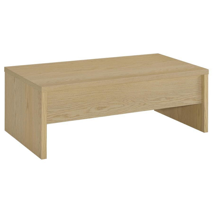 Canoga - Engineered Wood Lift Top Coffee Table - Light Oak Coffee Table modern furniture Contempo Furniture