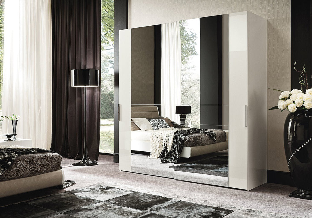 Canova White Bed Bed modern furniture Contempo Furniture
