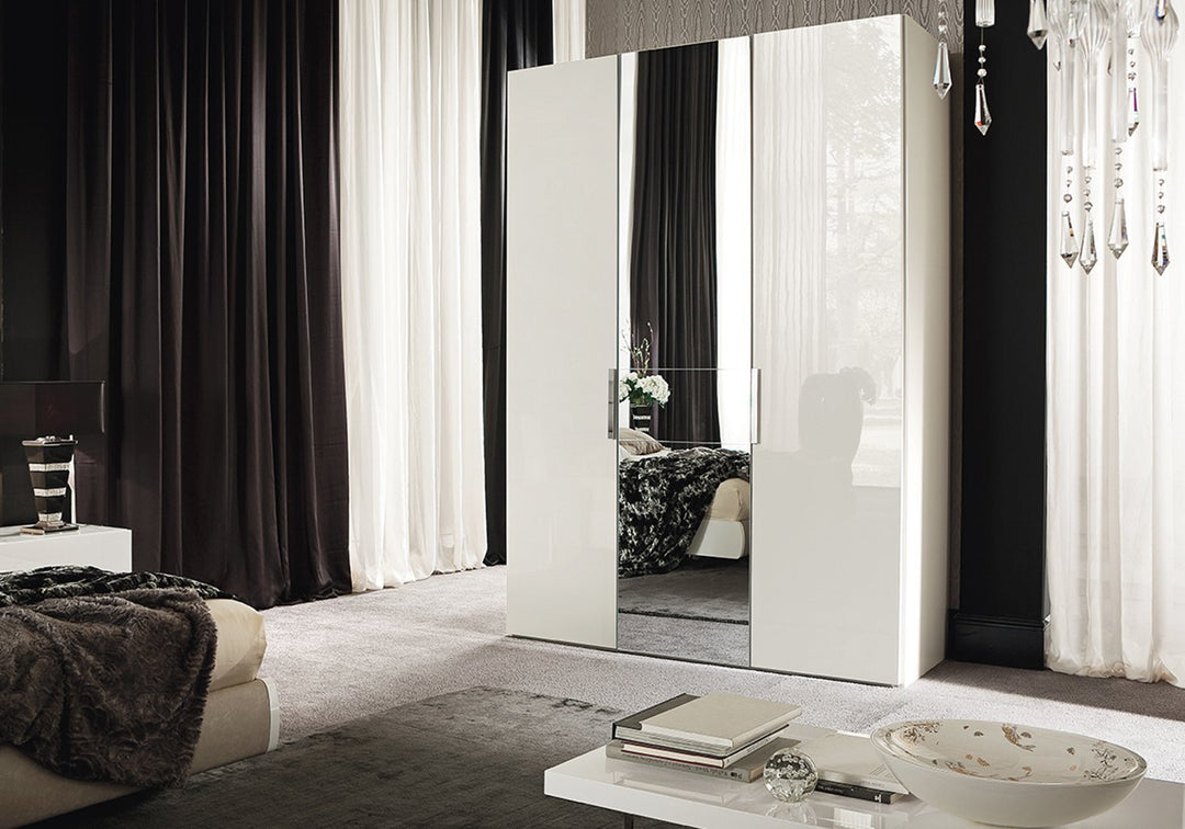 Canova White Bed Bed modern furniture Contempo Furniture