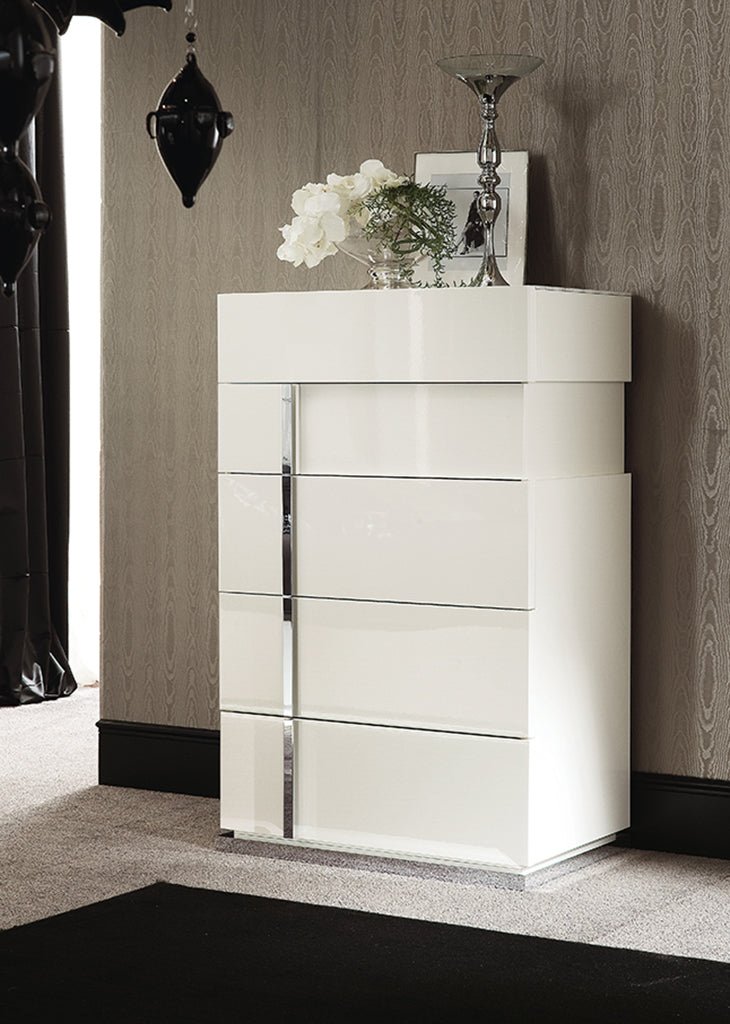 Canova White Chest Chest modern furniture Contempo Furniture