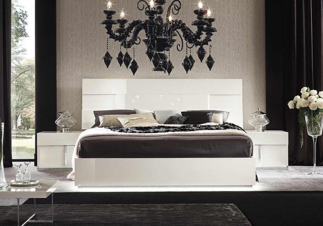 Canova White Left Nightstand Nightstand modern furniture Contempo Furniture