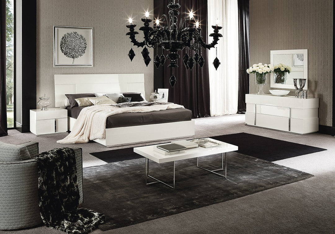 Canova White Left Nightstand Nightstand modern furniture Contempo Furniture