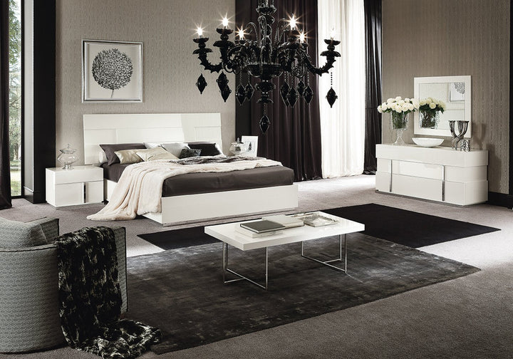 Canova White Left Nightstand Nightstand modern furniture Contempo Furniture