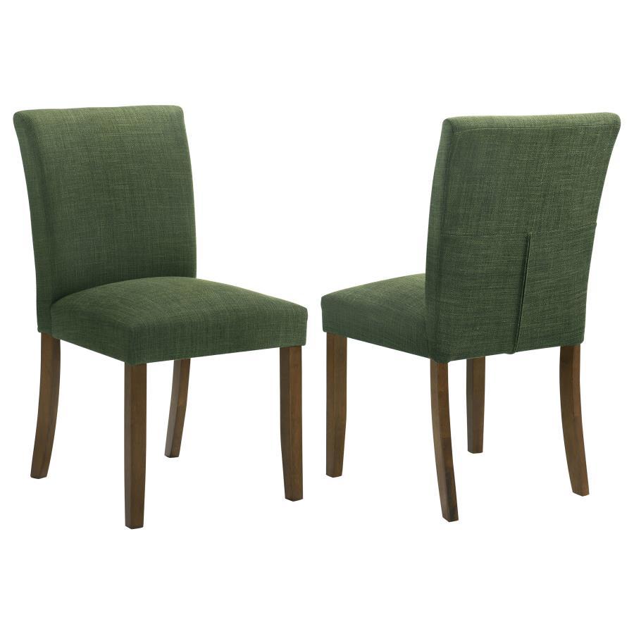 Cantley - Upholstered Dining Side Chair (Set of 2) - Green Chair Set modern furniture Contempo Furniture