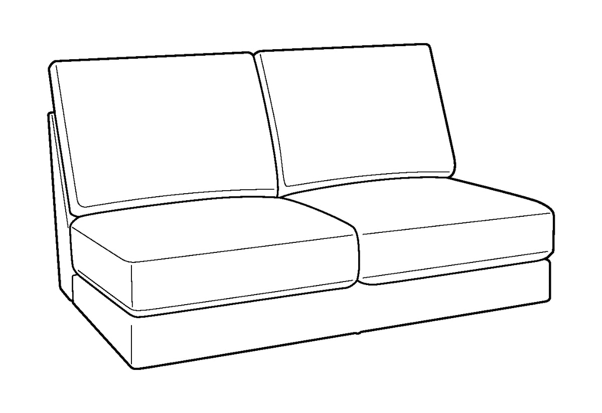 Luonto Capri Armless Max Loveseat