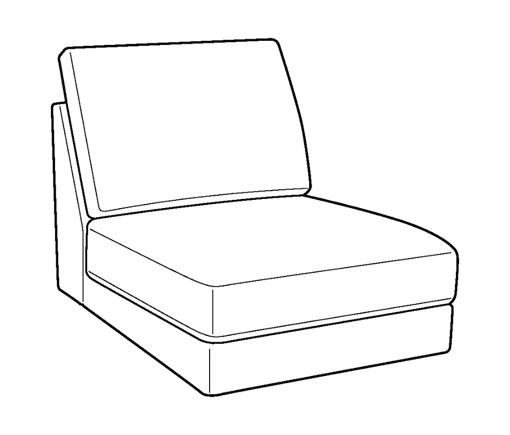 Luonto Capri Armless Wide Chair