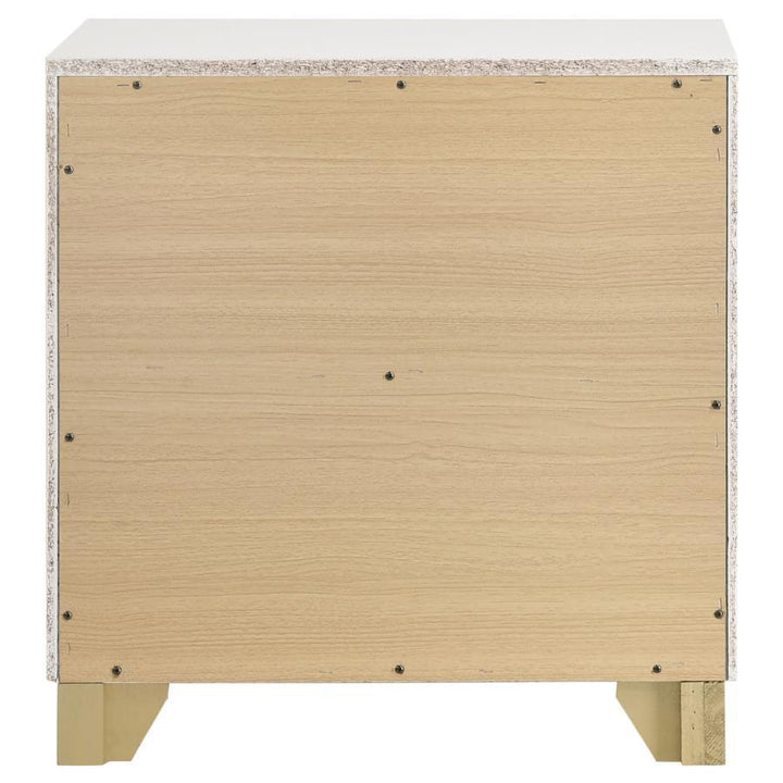 Caraway - 2 - Drawer Nightstand - White Accent Nightstand modern furniture Contempo Furniture