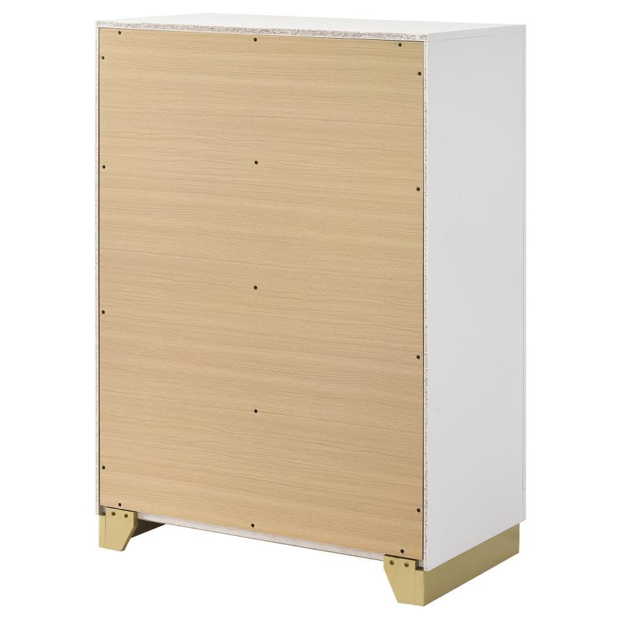 Caraway - 4 - Drawer Bedroom Chest - White Accent Chest modern furniture Contempo Furniture