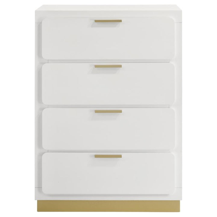 Caraway - 4 - Drawer Bedroom Chest - White Accent Chest modern furniture Contempo Furniture
