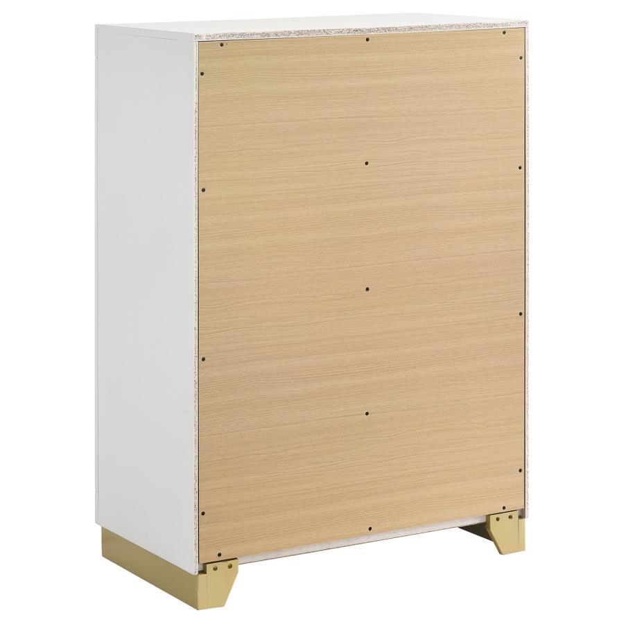 Caraway - 4 - Drawer Bedroom Chest - White Accent Chest modern furniture Contempo Furniture