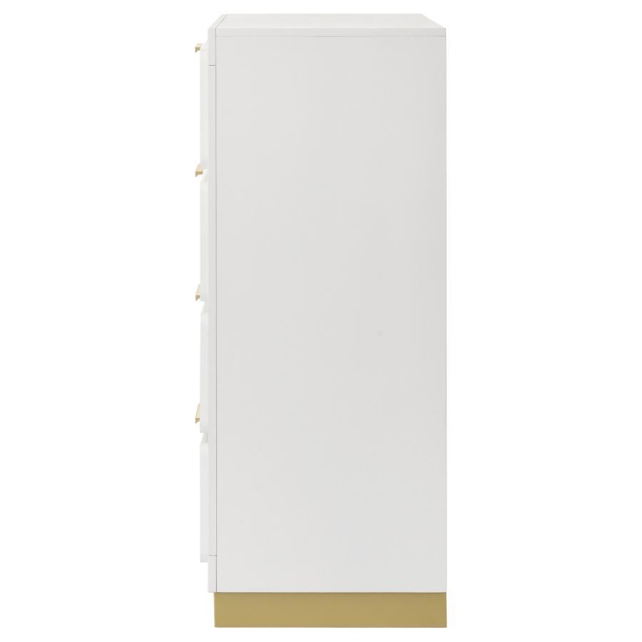 Caraway - 4 - Drawer Bedroom Chest - White Accent Chest modern furniture Contempo Furniture