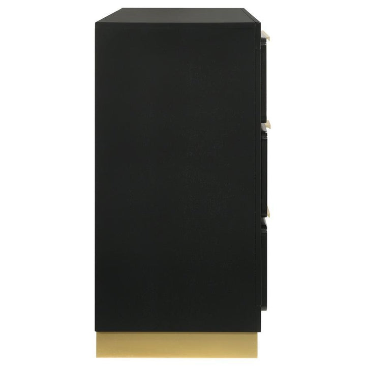 Caraway - 6 - Drawer Dresser - Black Dressers modern furniture Contempo Furniture
