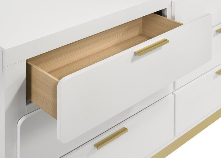 Caraway - 6 - Drawer Dresser - White Dressers modern furniture Contempo Furniture