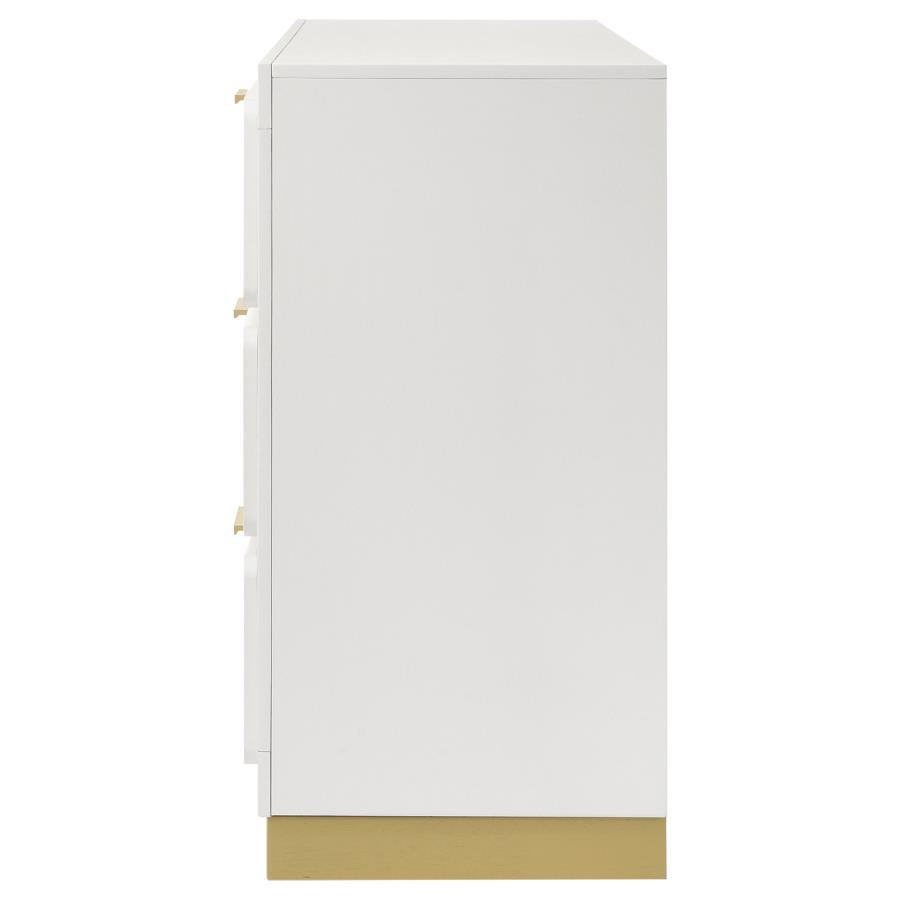 Caraway - 6 - Drawer Dresser - White Dressers modern furniture Contempo Furniture