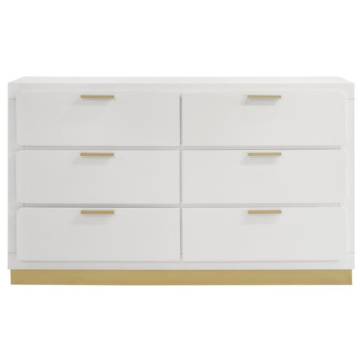 Caraway - 6 - Drawer Dresser - White Dressers modern furniture Contempo Furniture