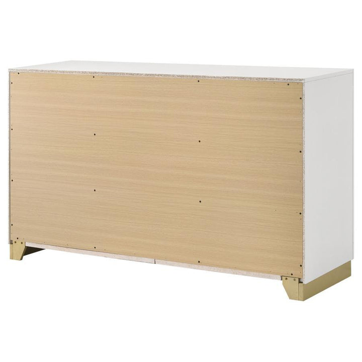 Caraway - 6 - Drawer Dresser - White Dressers modern furniture Contempo Furniture