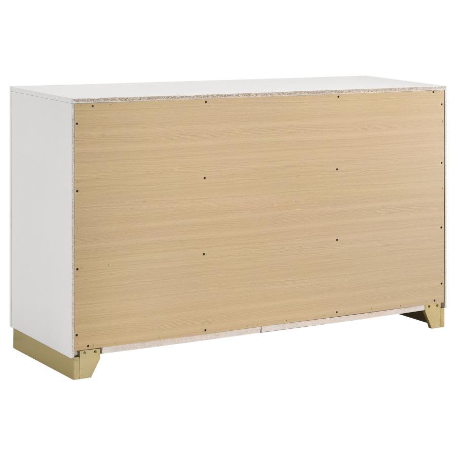 Caraway - 6 - Drawer Dresser - White Dressers modern furniture Contempo Furniture