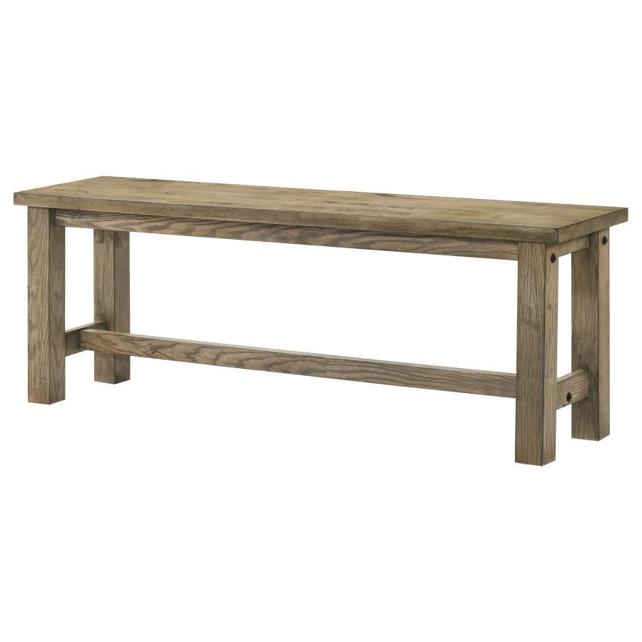 Cardova - 51" Solid Wood Dining Bench - Vineyard Oak Dining Bench modern furniture Contempo Furniture