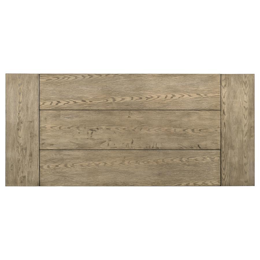 Cardova - 87" Solid Wood Extension Dining Table - Vineyard Oak Dining Table with Extension modern furniture Contempo Furniture