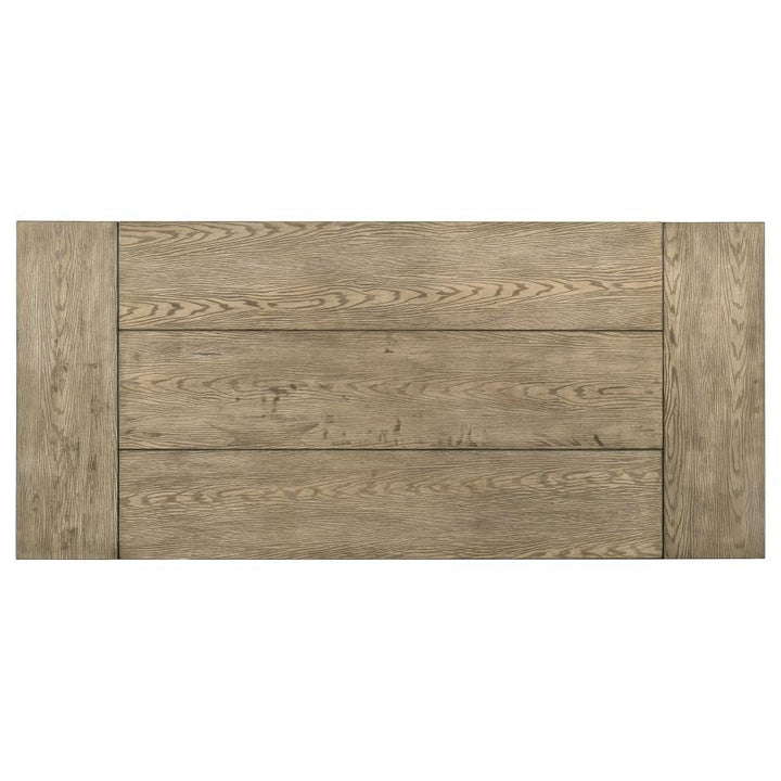 Cardova - 87" Solid Wood Extension Dining Table - Vineyard Oak Dining Table with Extension modern furniture Contempo Furniture