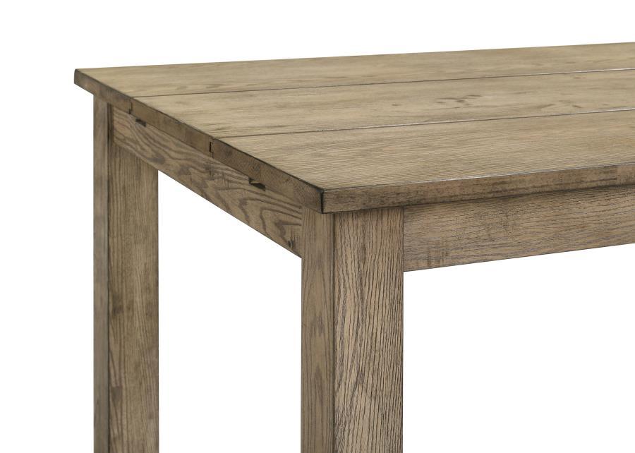 Cardova - 87" Solid Wood Extension Dining Table - Vineyard Oak Dining Table with Extension modern furniture Contempo Furniture