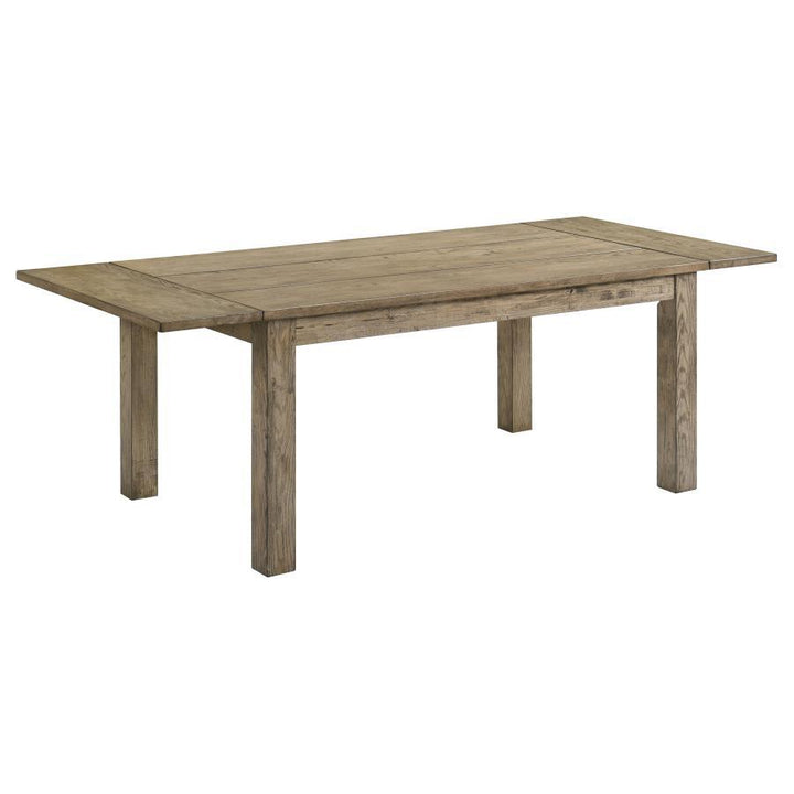 Cardova - 87" Solid Wood Extension Dining Table - Vineyard Oak Dining Table with Extension modern furniture Contempo Furniture
