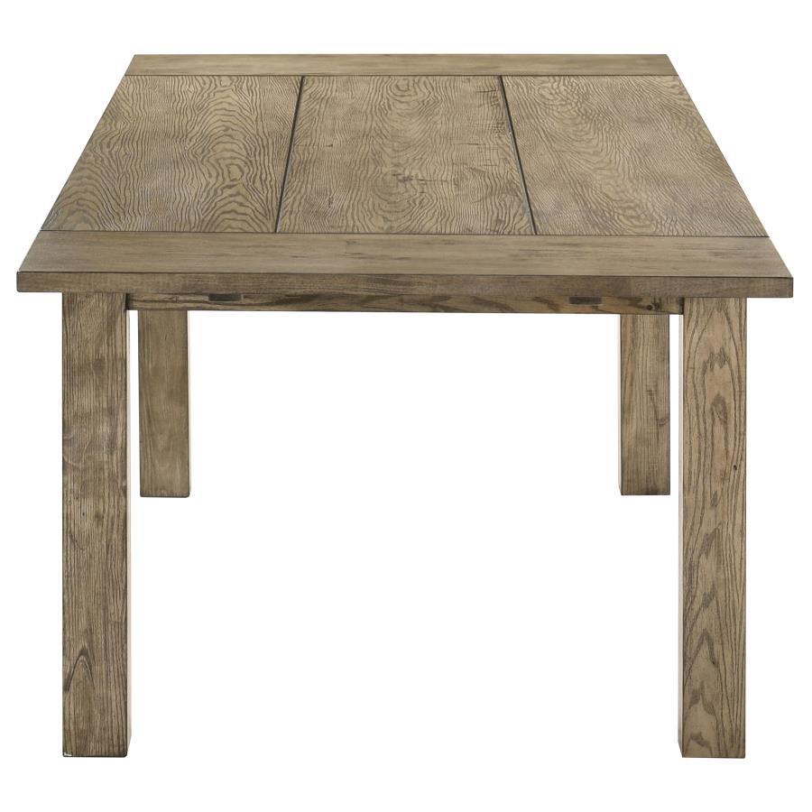 Cardova - 87" Solid Wood Extension Dining Table - Vineyard Oak Dining Table with Extension modern furniture Contempo Furniture
