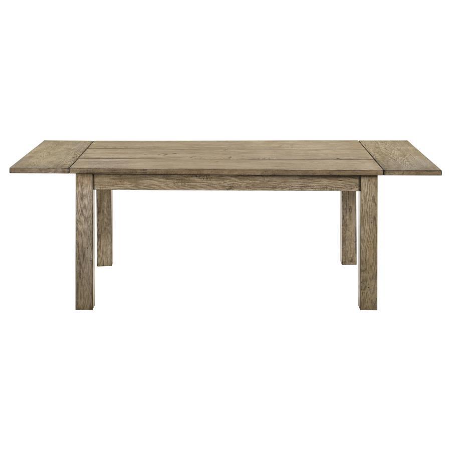 Cardova - 87" Solid Wood Extension Dining Table - Vineyard Oak Dining Table with Extension modern furniture Contempo Furniture