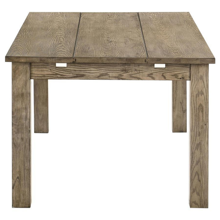 Cardova - 87" Solid Wood Extension Dining Table - Vineyard Oak Dining Table with Extension modern furniture Contempo Furniture