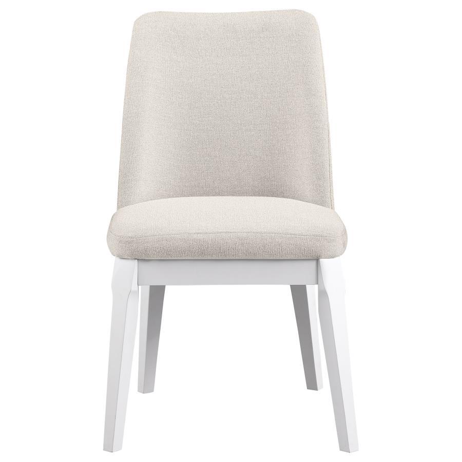 Carissa - Upholstered Dining Side Chair (Set of 2) - Beige Chair Set modern furniture Contempo Furniture