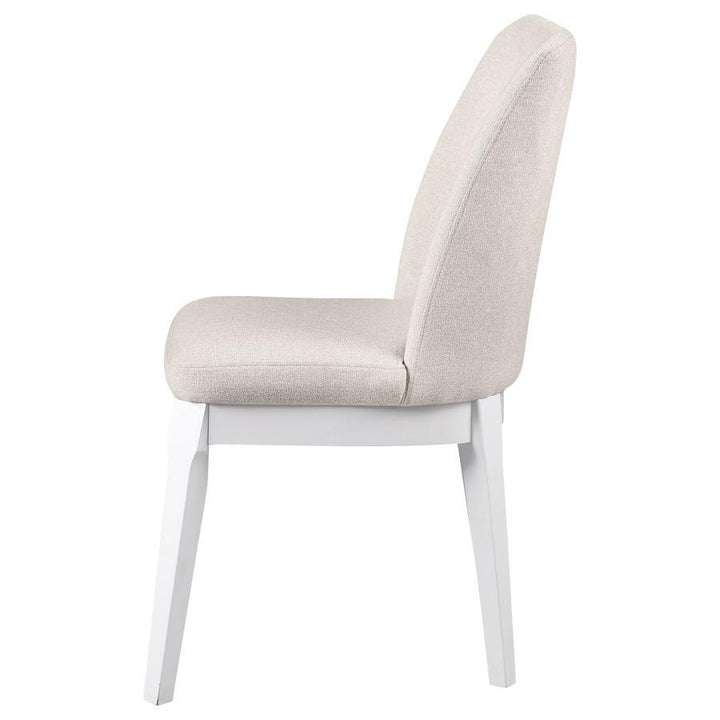 Carissa - Upholstered Dining Side Chair (Set of 2) - Beige Chair Set modern furniture Contempo Furniture