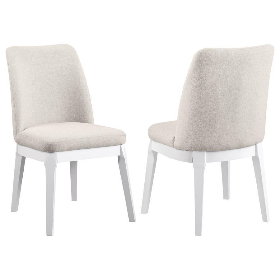 Carissa - Upholstered Dining Side Chair (Set of 2) - Beige Chair Set modern furniture Contempo Furniture