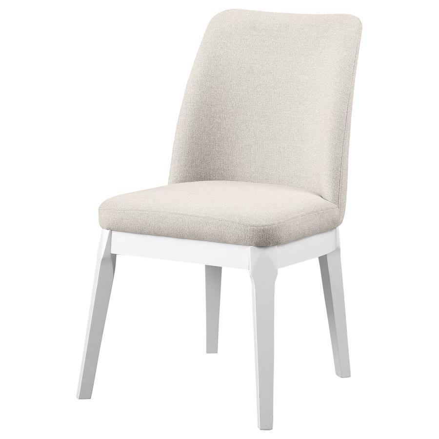 Carissa - Upholstered Dining Side Chair (Set of 2) - Beige Chair Set modern furniture Contempo Furniture