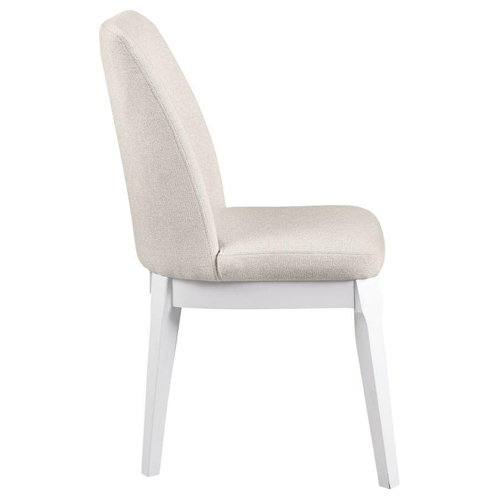 Carissa - Upholstered Dining Side Chair (Set of 2) - Beige Chair Set modern furniture Contempo Furniture
