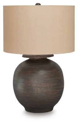 Carlenbury Table Lamp - Dark Brown Table Lamp modern furniture Contempo Furniture