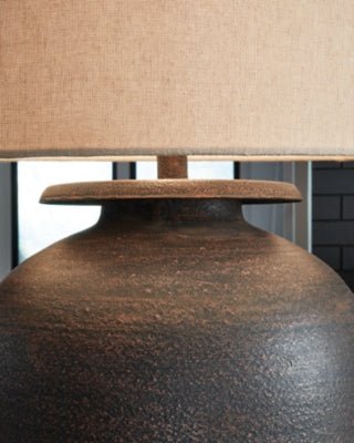 Carlenbury Table Lamp - Dark Brown Table Lamp modern furniture Contempo Furniture