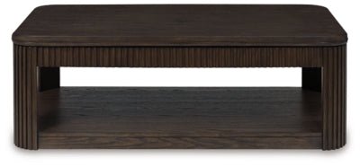 Carlibrie Lift - Top Coffee Table - Dark Brown Cocktail Table modern furniture Contempo Furniture