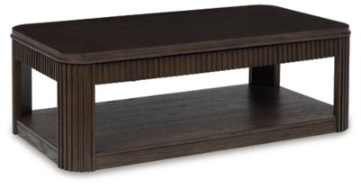 Carlibrie Lift - Top Coffee Table - Dark Brown Cocktail Table modern furniture Contempo Furniture