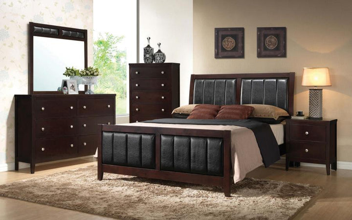 Carlton - 2 - Drawer Nightstand - Cappuccino Accent Nightstand modern furniture Contempo Furniture