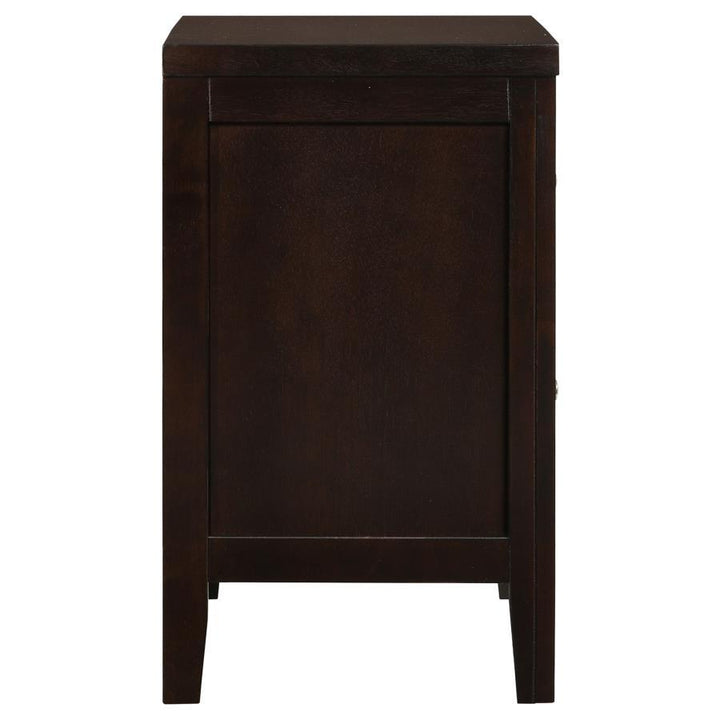 Carlton - 2 - Drawer Nightstand - Cappuccino Accent Nightstand modern furniture Contempo Furniture