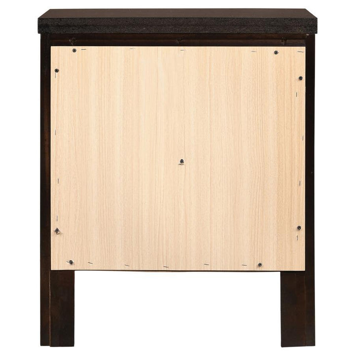 Carlton - 2 - Drawer Nightstand - Cappuccino Accent Nightstand modern furniture Contempo Furniture