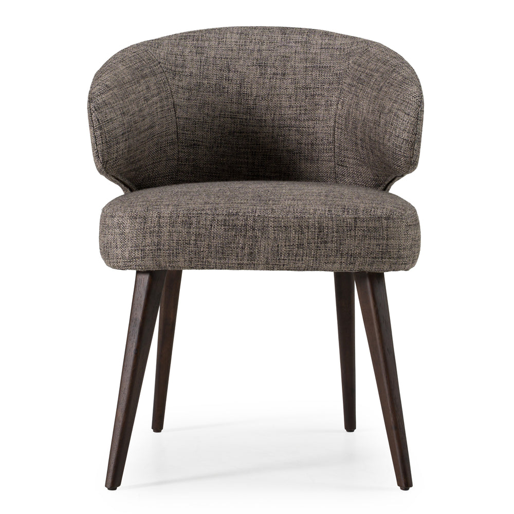 Carlton Modern Grey Fabric Dining Chair - View 3