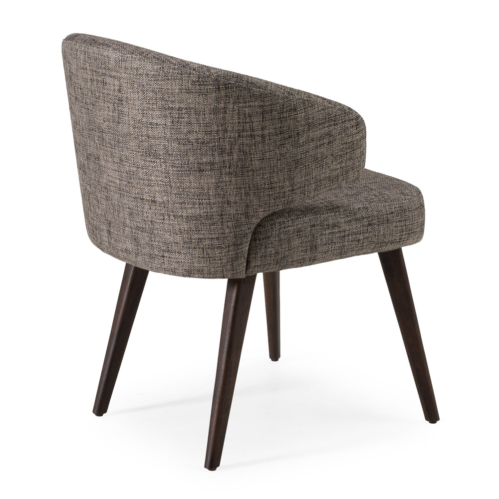 Carlton Modern Grey Fabric Dining Chair - View 5