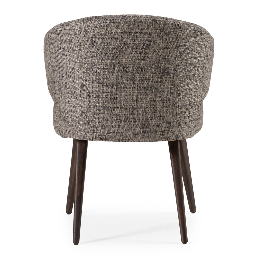 Carlton Modern Grey Fabric Dining Chair - View 6