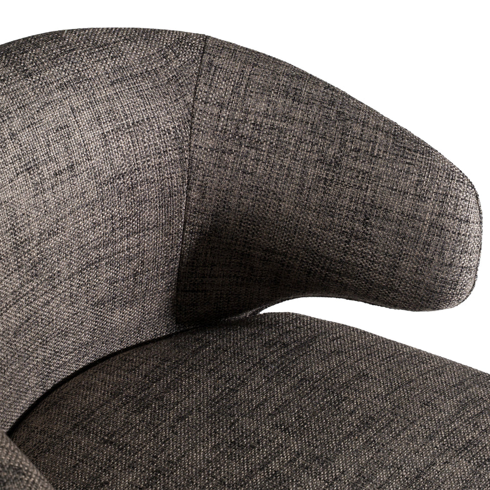 Carlton Modern Grey Fabric Dining Chair - View 8